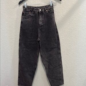 MNG Denim High-Waisted Black Denim Jeans size 25